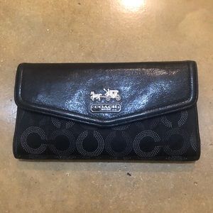 authentic coach wallet